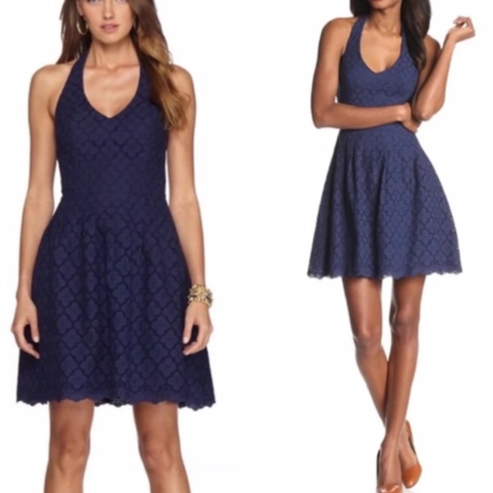 Lilly Pulitzer Navy Backless Dress